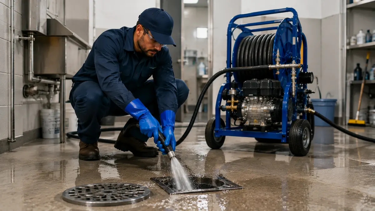 Floor Drain Hydro Jet Cleaning in Idyllwild